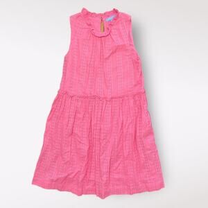 Draper James Pink RSVP Tiered‎ Ruffled mini babydoll dress Size S